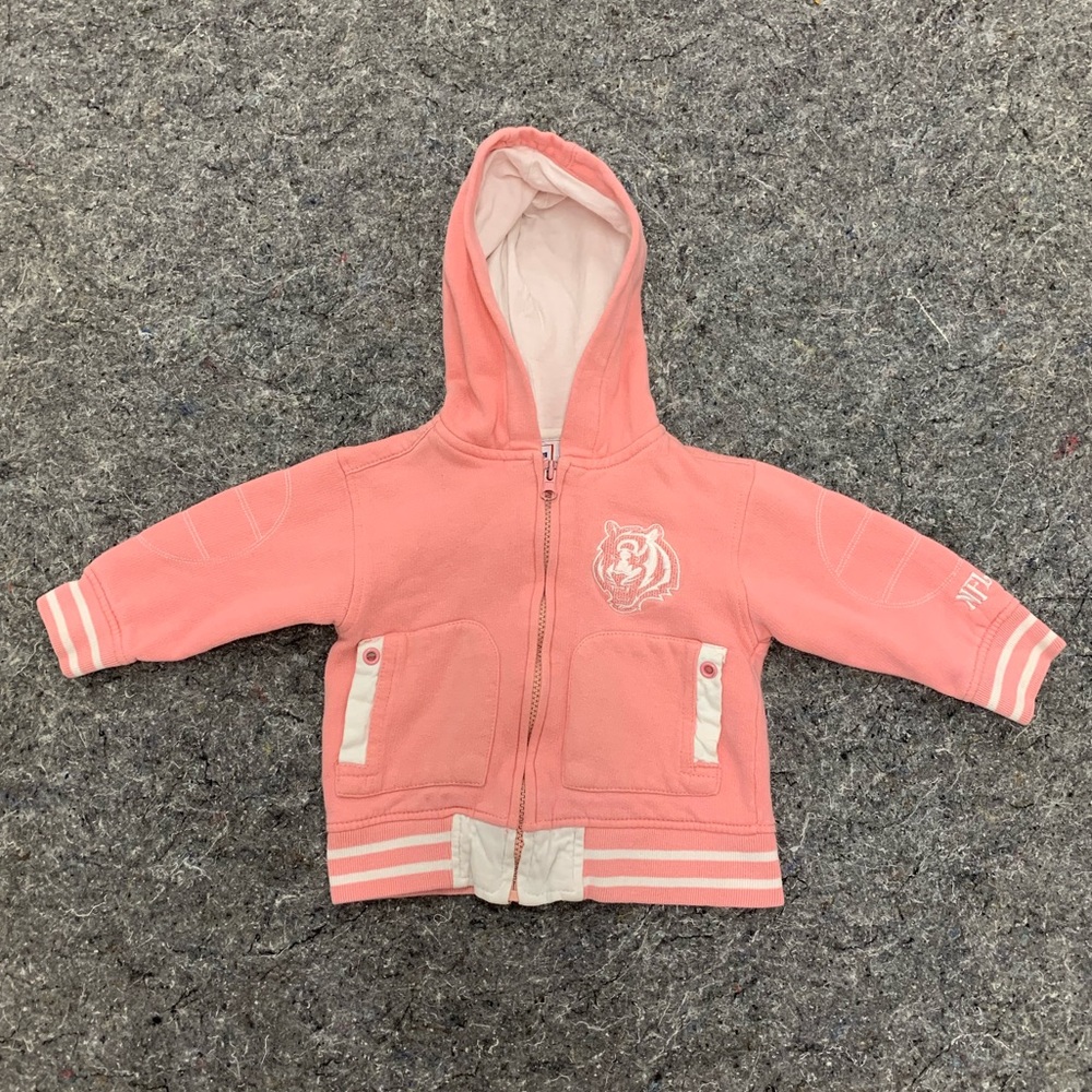 Cincinnati Bengals NFL Infant pink hoodie 18 months
